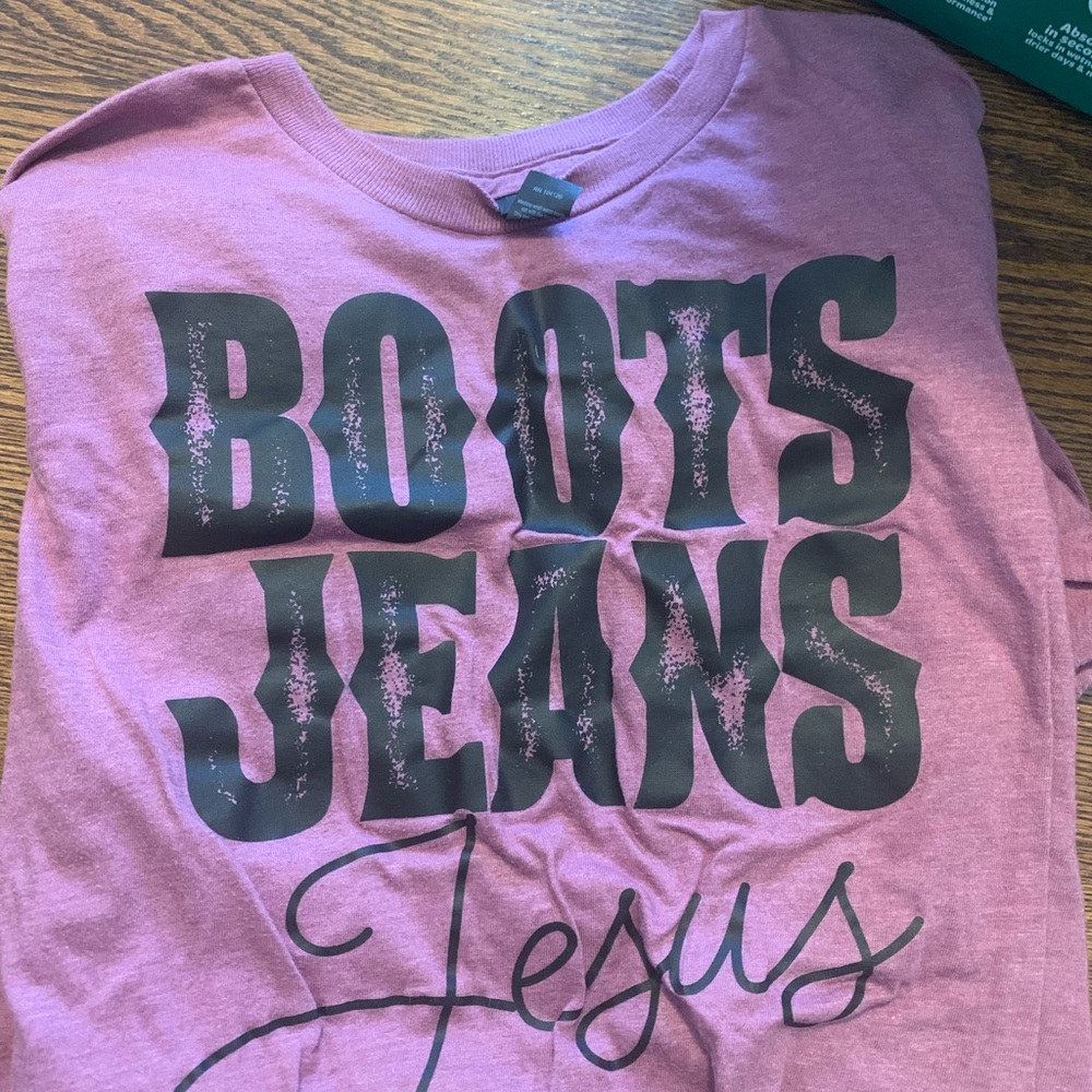 Purple Boots Jeans Jesus T-Shirt